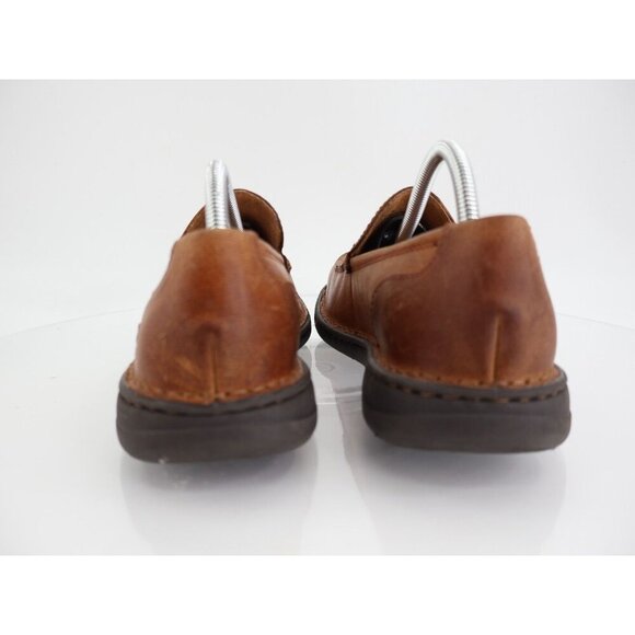 Born Thatcher Moc Toe Loafer Brown Leather Slip On Shoes Men SIze 9 Comfy - Picture 6 of 13